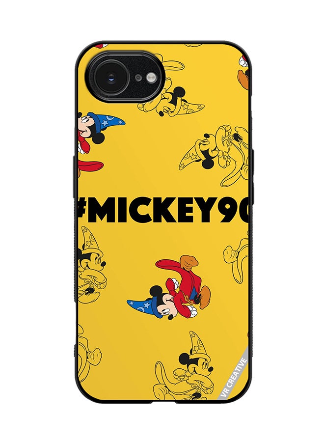 Protective Case Cover For Apple iPhone 16e Mickey 90 Design Multicolour