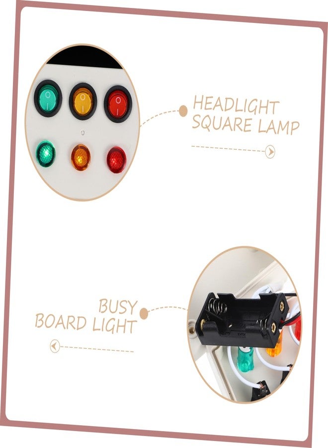 Yardwe 1Set Interactive Busy Board with LED Light Switch Montessori Activity Board for Fine Motor Skills and Coordination Development Fun Learning for Ages - Image 2