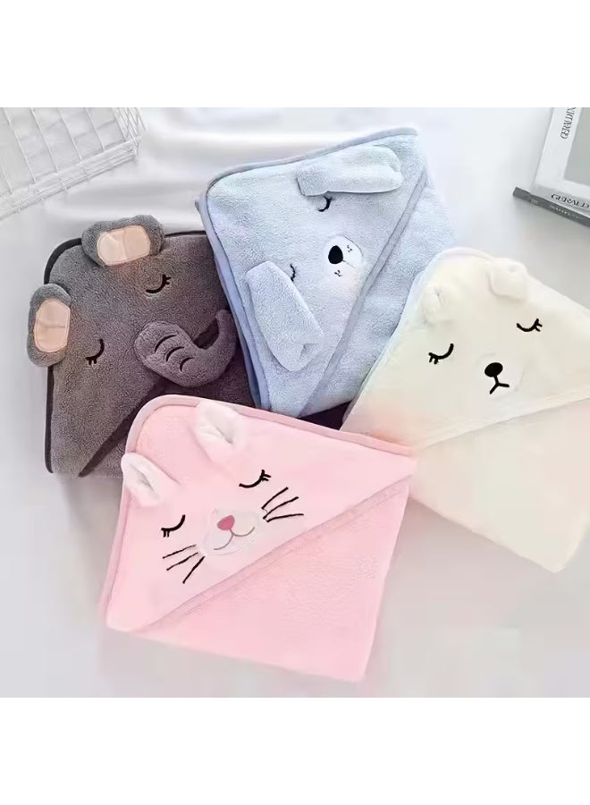 Adorable Baby Bath Towel Super Soft with Hood  Perfect for Newborn - Image 4