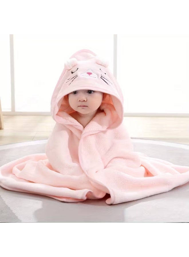 Adorable Baby Bath Towel Super Soft with Hood  Perfect for Newborn - Image 1