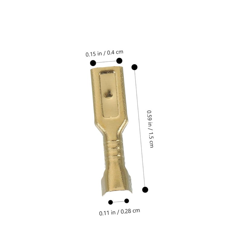 SMASOLO 1000pcs Crimp Spade Connectors Cold Press Wire Terminal Connectors for Electrical and Automotive Applications Easy Installation and Secure Connection - Image 3