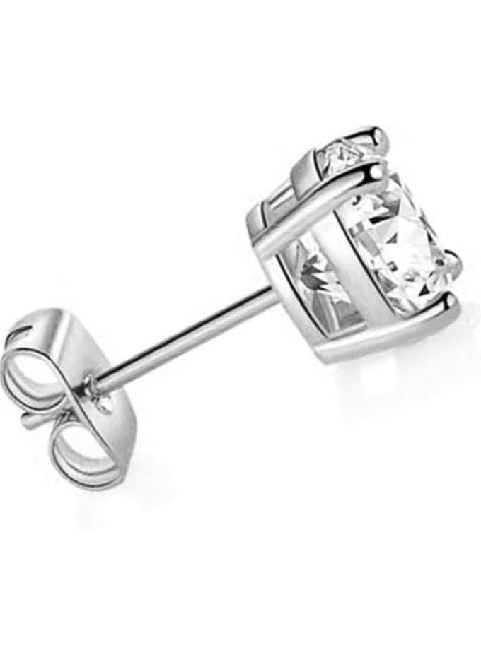 بونكا أقراط بونكا الأنيقة للفتيات والنساء تستحقها كل امرأة  حلق مسمار دائري كريستال - Image 1