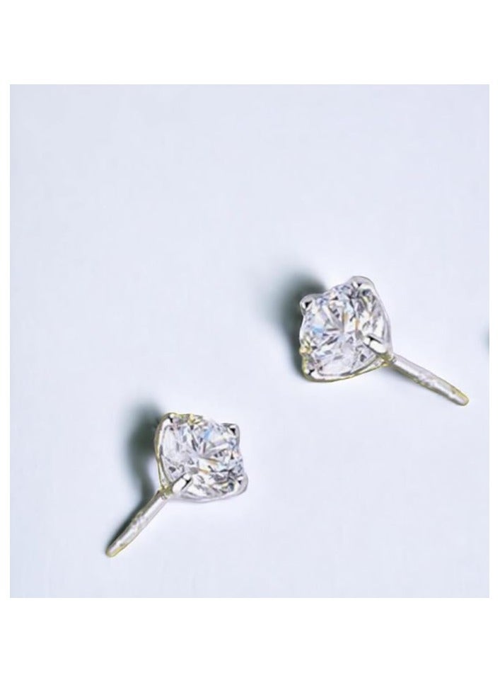 بونكا أقراط بونكا الأنيقة للفتيات والنساء تستحقها كل امرأة  حلق مسمار دائري كريستال - Image 2