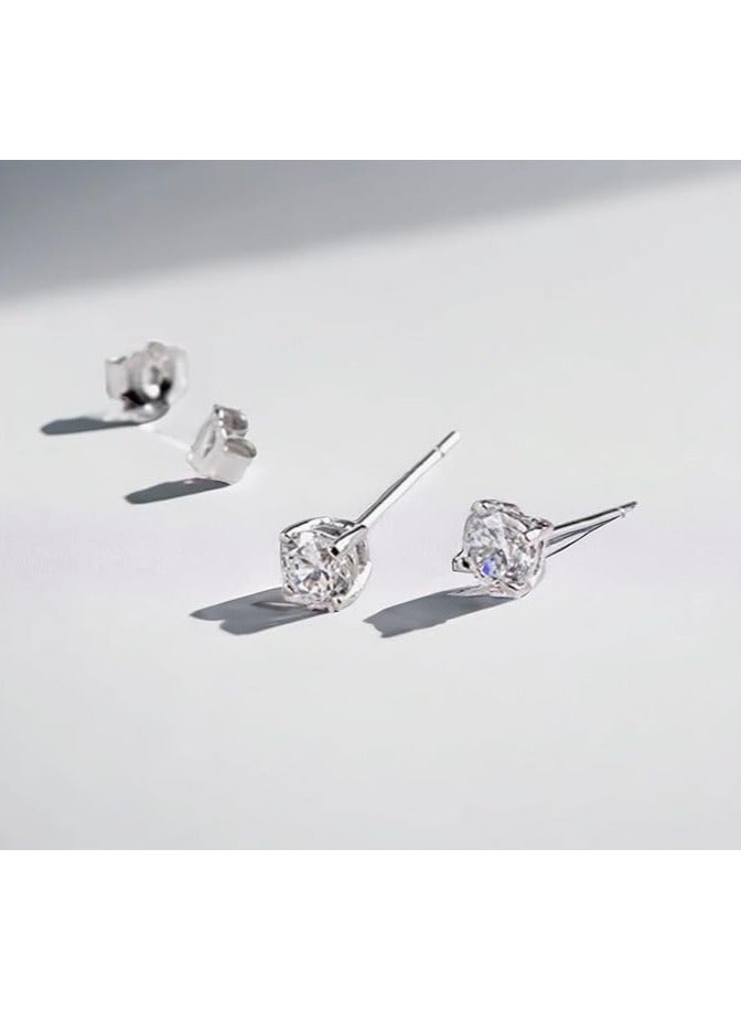 بونكا أقراط بونكا الأنيقة للفتيات والنساء تستحقها كل امرأة  حلق مسمار دائري كريستال - Image 3