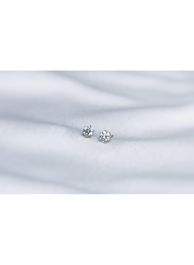 بونكا أقراط بونكا الأنيقة للفتيات والنساء تستحقها كل امرأة  حلق مسمار دائري كريستال - Image 4