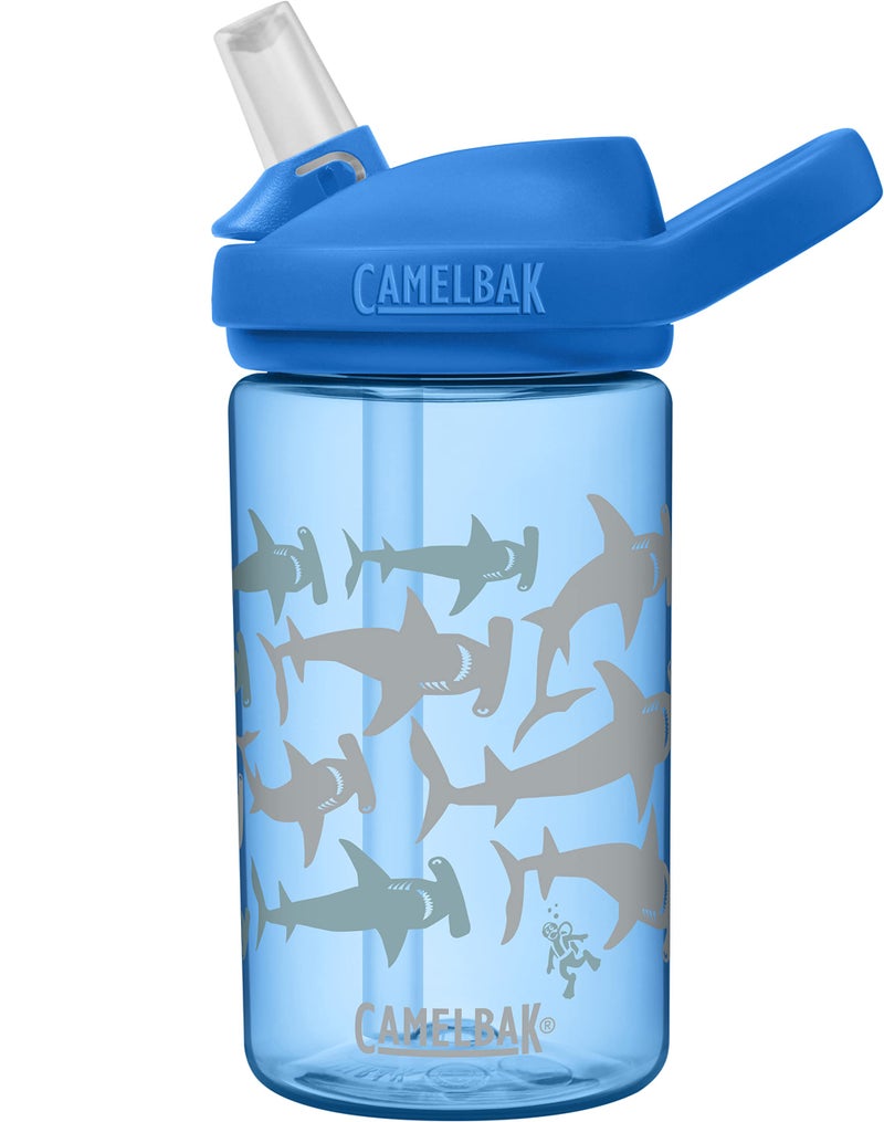 CamelBak eddy+ 14oz Kids Water Bottle with Tritan Renew - Straw Top  Leak-Proof When Closed  Hammerheads - Image 1