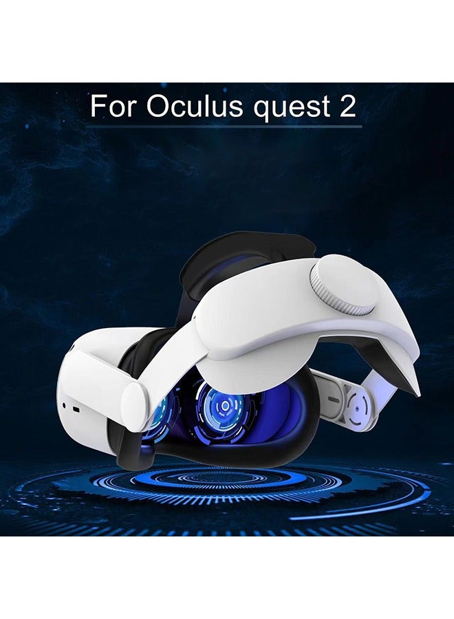 ملحقات حزام الرأس Design Comfort المتوافقة مع Quest 2، استبدال حزام Elite لتعزيز الدعم، أبيض/أسود - Image 1