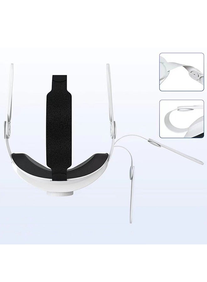 ملحقات حزام الرأس Design Comfort المتوافقة مع Quest 2، استبدال حزام Elite لتعزيز الدعم، أبيض/أسود - Image 2