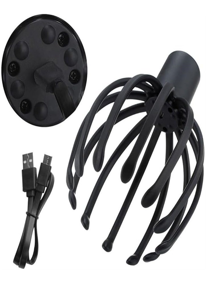 Electric Scalp Massager with 3 Modes, 360 Degree Head Massager, Cordless Portable Head Scratcher Massager for Stress Relax