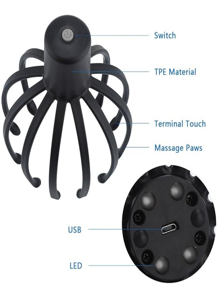 Generic Electric Scalp Massager with 3 Modes, 360 Degree Head Massager, Cordless Portable Head Scratcher Massager for Stress Relax  - Image 5