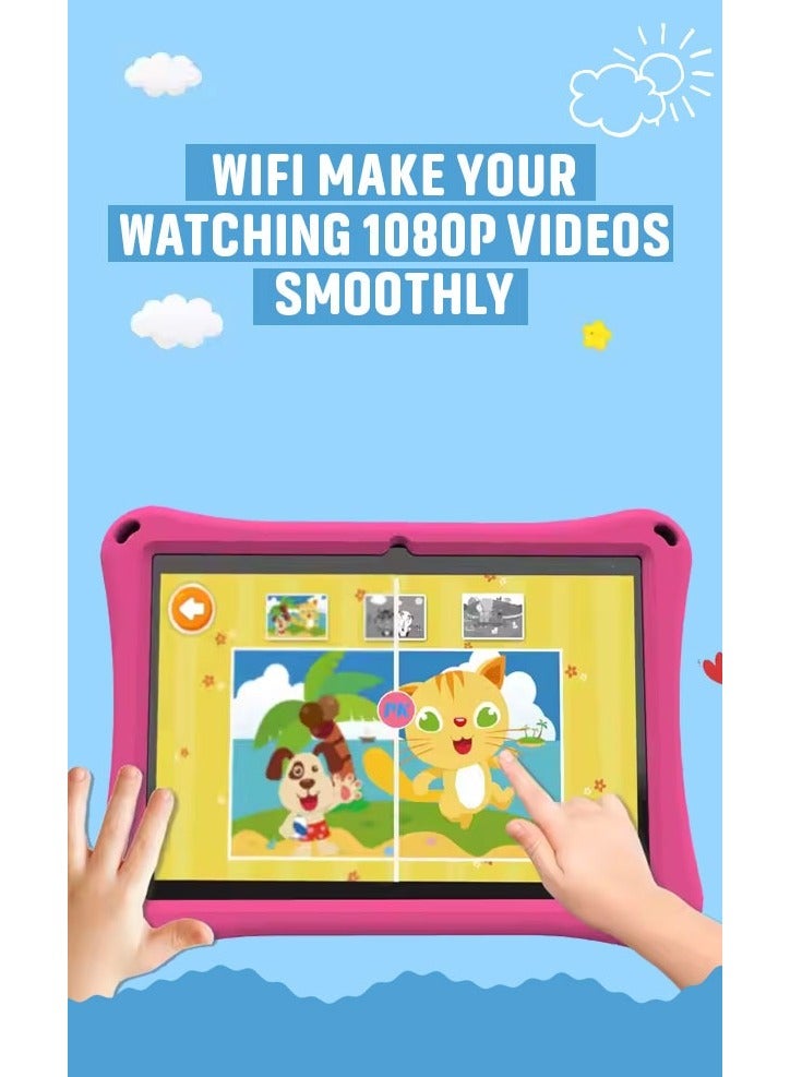 Oteeto Oteeto K3 Kids Tablet 7 Inch Android 13 Learning Tablet for Toddlers and Children 128GB WiFi Dual Camera Parental Controls Preloaded Educational Apps Shockproof Case Safe Kids Tablet with YouTube Touchscreen Device for Preschool Kindergarten and Early Learning  - Image 5