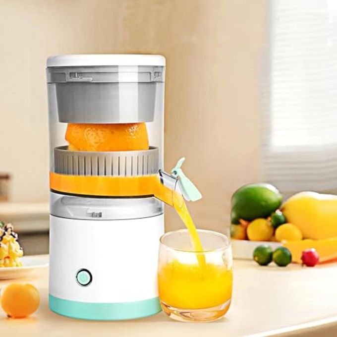 Drumstone (  ) Portable Electric Citrus Juicer  USB Rechargeable, 45W Compact Press with Lockable Spout for Fresh Orange, Lemon & Lime Juice, Easy to Clean - Image 1