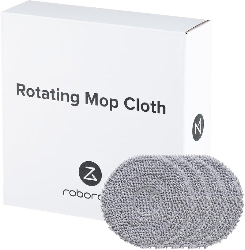 روبو روك مناديل مكنسة Roborock المصنوعة من الألياف الدقيقة، عبوة تحتوي على 4 قطع، مناسبة لروبوتات المكنسات Qrevo Curv وQrevo Edge Series - Image 1