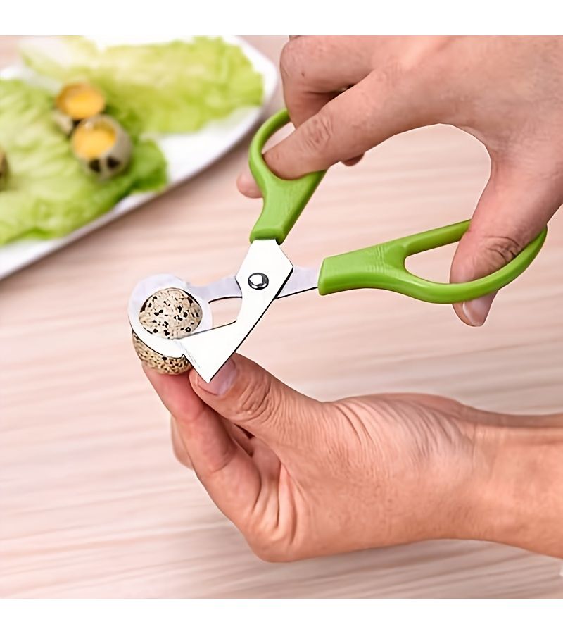 Blue Single Kitchen Egg Scissors Stainless Steel Utensil For Slicing Eggs And Quail Eggs Safe Durable Tool - Image 5