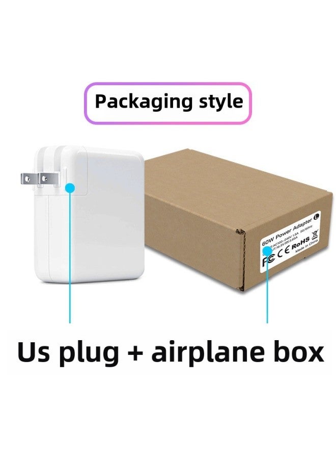 Applicable Apple Laptop Charger Macbook61W67W Adapter PD Fast Charge Type-c Interface-Color:US Gauge Plug + Aircraft Box Packaging-Specifications:PD61W Is Not Equipped With Output Line - Image 1