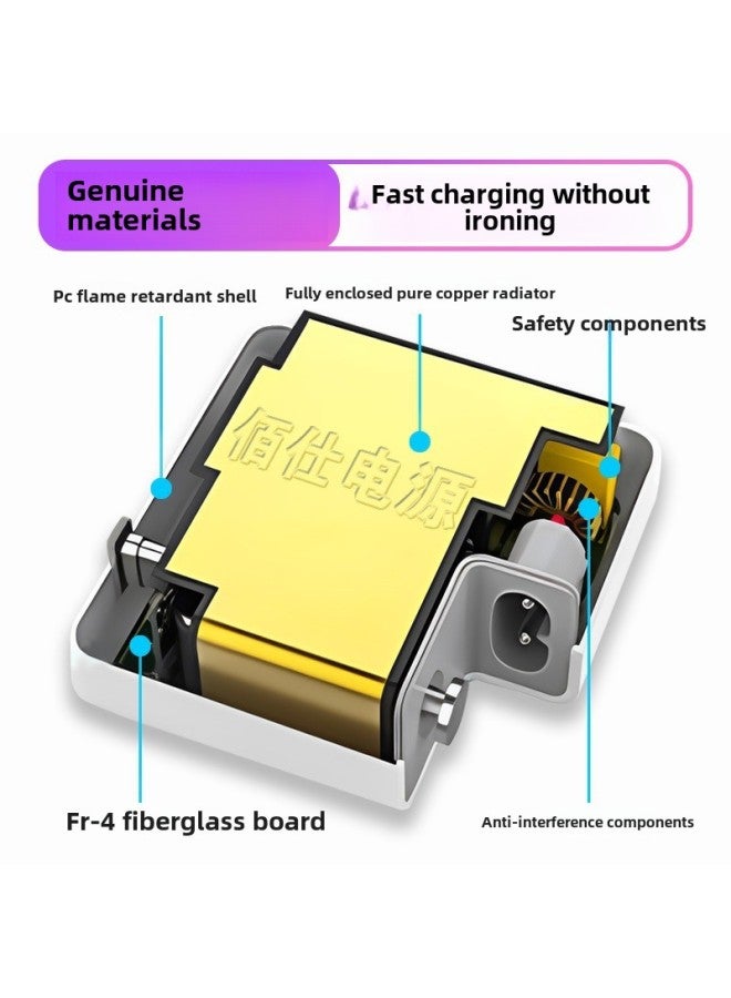 Applicable Apple Laptop Charger Macbook61W67W Adapter PD Fast Charge Type-c Interface-Color:US Gauge Plug + Aircraft Box Packaging-Specifications:PD61W Is Not Equipped With Output Line - Image 4