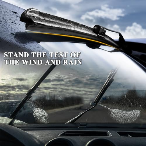 Kutyun 4PCS Wiper Blade Refill, Car Wiper Refills, 26 inch Adjustable Size of Universal Replacement Windshield Wiper Refill Replacement for Front & Rear Windshield Wiper Baldes Rubber Strip - Image 4