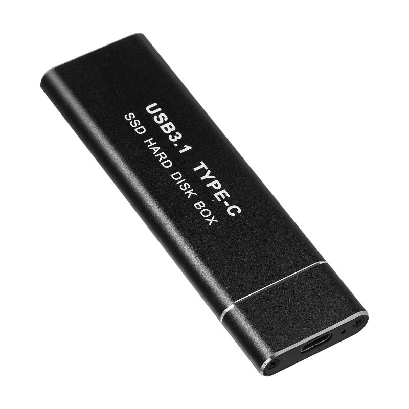 M.2 NVMe/SATA Dual Protocol Mobile Hard Disk Case USB3.1 Type-C External SSD Enclosure Aluminum Alloy Shell(2 Cables) - Image 1