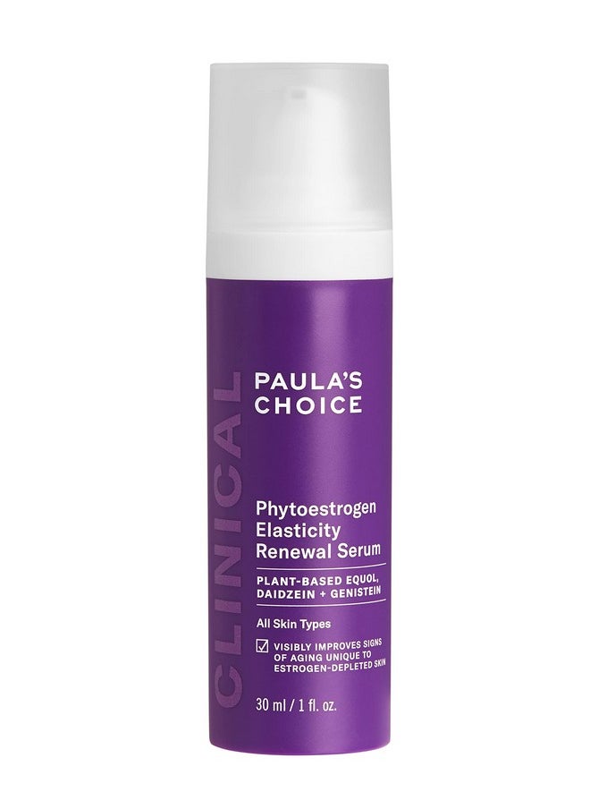 PAULA'S CHOICE - Paula’S Choice Clinical Phytoestrogen Elasticity Renewal Face Serum Restores Loose Thinning & Crepeylooking Skin Due To Estrogen Loss Fragrancefree & Crueltyfree 1 Fl Oz. - Image 1