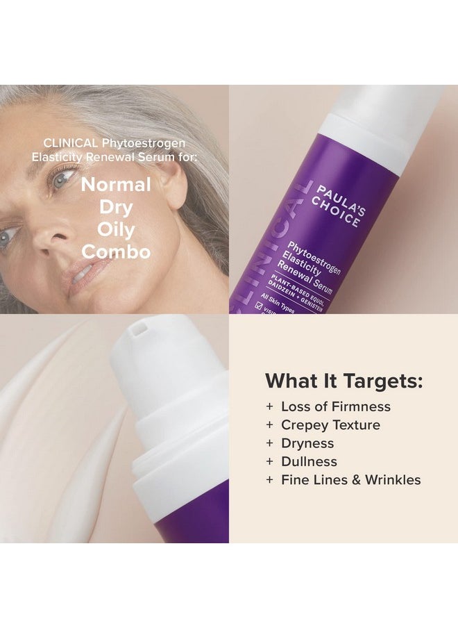 PAULA'S CHOICE - Paula’S Choice Clinical Phytoestrogen Elasticity Renewal Face Serum Restores Loose Thinning & Crepeylooking Skin Due To Estrogen Loss Fragrancefree & Crueltyfree 1 Fl Oz. - Image 1