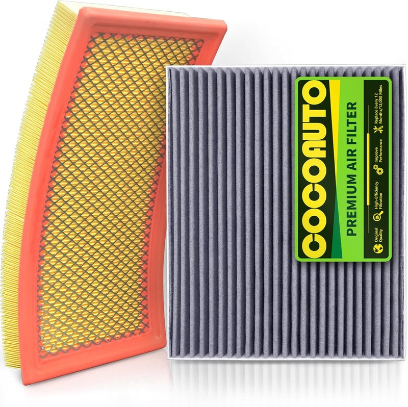 COCOAUTO Cabin and Engine Air Filter Kit for Ford Explorer, Lincoln Aviator, and Police Interceptor Utility - Image 1