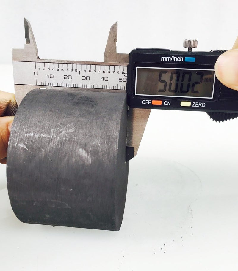 OTOOLWORLD 99.9% Purity Graphite Ingot Block EDM Graphite Plate Milling Surface (75MMx50MM) - Image 3