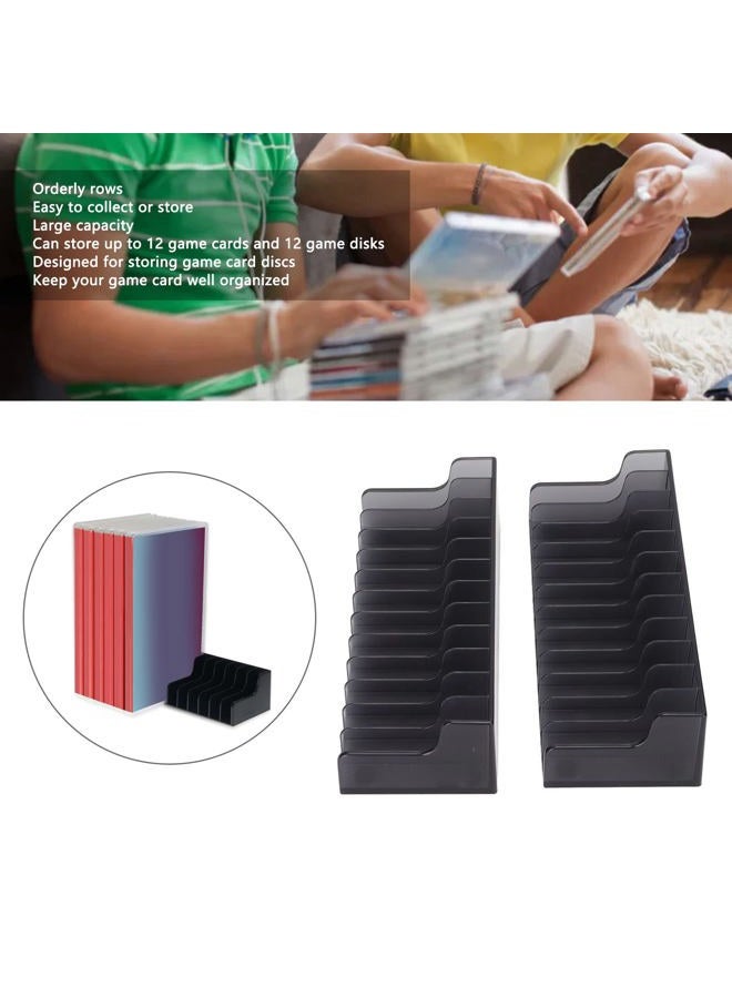 Shanrya Game Card Storage Rack, Game Card Storage Bracket，Game Card Storage Rack ABS Multi Functional Game Disk Display Box Bracket for Switch Game Disc Bracket for Switch Lite - Image 2
