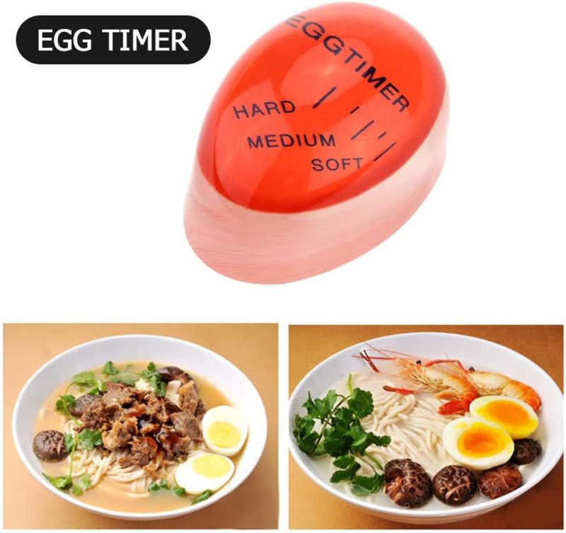 Color Changing Egg Timer: 5.7*4cm Compact Portable - Fast Efficient Cooking Egg Tool for Home Kitchen Hotel Cooking Enthusiasts - Image 3