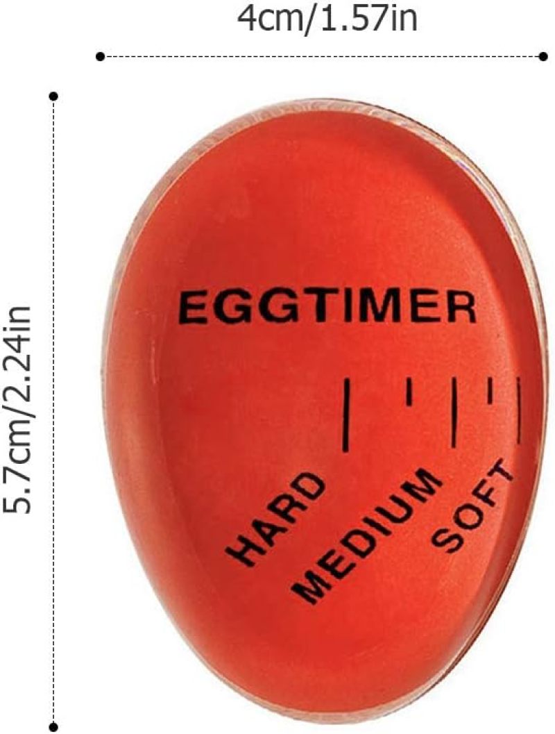 Color Changing Egg Timer: 5.7*4cm Compact Portable - Fast Efficient Cooking Egg Tool for Home Kitchen Hotel Cooking Enthusiasts - Image 4