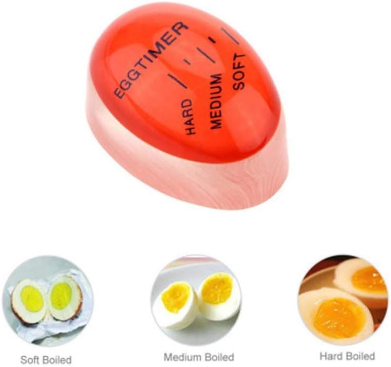 Color Changing Egg Timer: 5.7*4cm Compact Portable - Fast Efficient Cooking Egg Tool for Home Kitchen Hotel Cooking Enthusiasts - Image 5