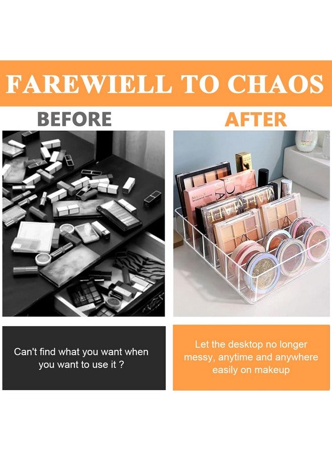 maycreate ® Make Up Organizers And Storage For Vanity, 7 Sections Divided Clear Acrylic Cosmetics Organizer For Drawer And Bathroom - Image 4