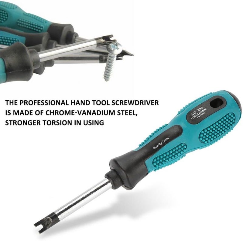Magnetic Screw Set, 4pcs U Fork Type Screwdriver Magnetic Screw Driver CRV Multifunctional Hand Tool Screwdriver Set - Image 3