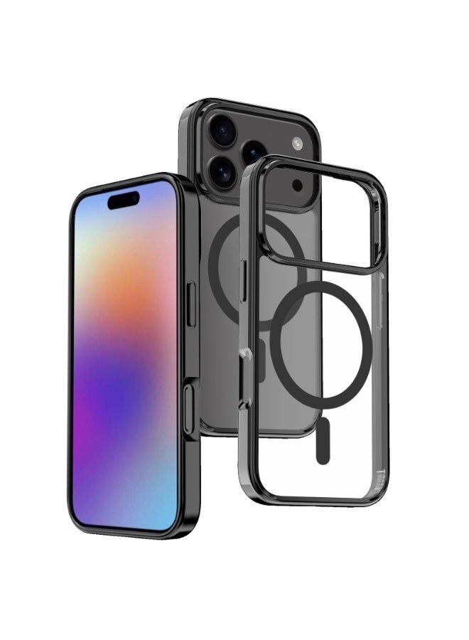 NIBEMINENT Shock Resistant Hard Shell Protection Case With Magsafe For iPhone 15 Plus, Black - Image 1