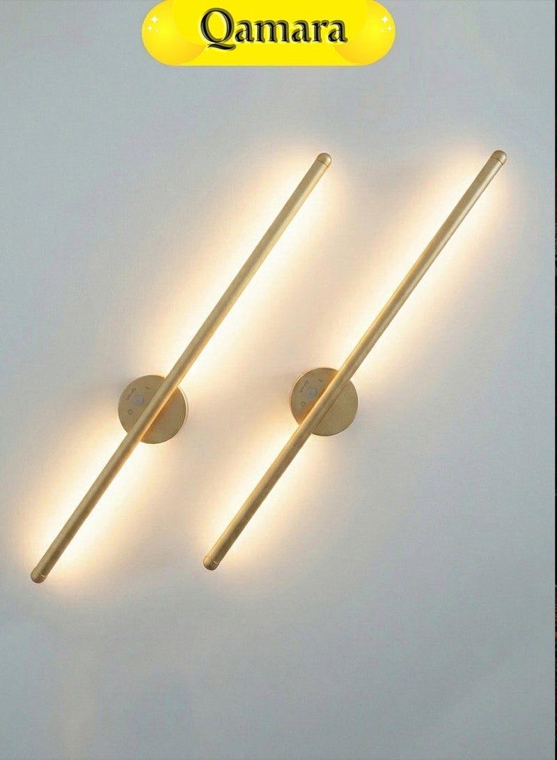 QAMARA Rechargeable LED Motion Sensor Wall Light Wireless Sconce 3 Color Dimmable Battery Operated for Indoor Outdoor Home Use - Image 2