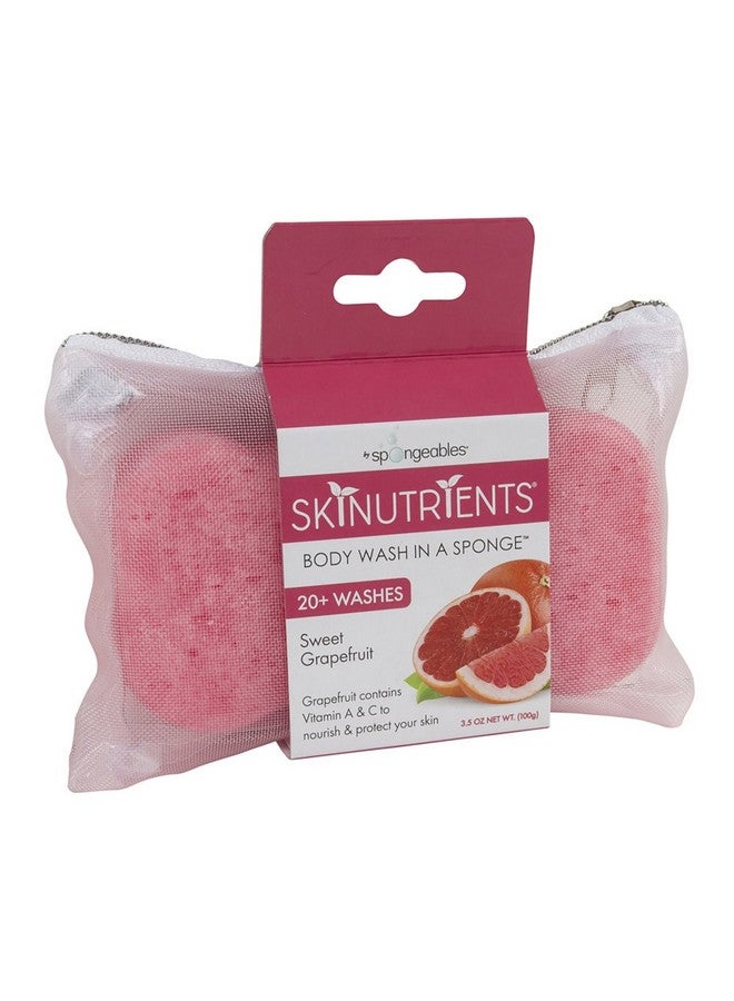 Spongeables Body Wash in a 20+ Wash Sponge, Sweet Grapefruit, 3 Count - Image 2