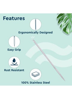 GUBB Pimple, Acne, And Blackhead Remover Tool Kit - Professional Stainless Steel Extractor Set For Blemish-Free Skin - Precision Tools For Effective Extraction, Pore Cleansing, And Skin Care. Elevate Your Skincare Routine With This Dermatologist-Approved Kit For Safe And Precise Blemish Removal  - Image 5