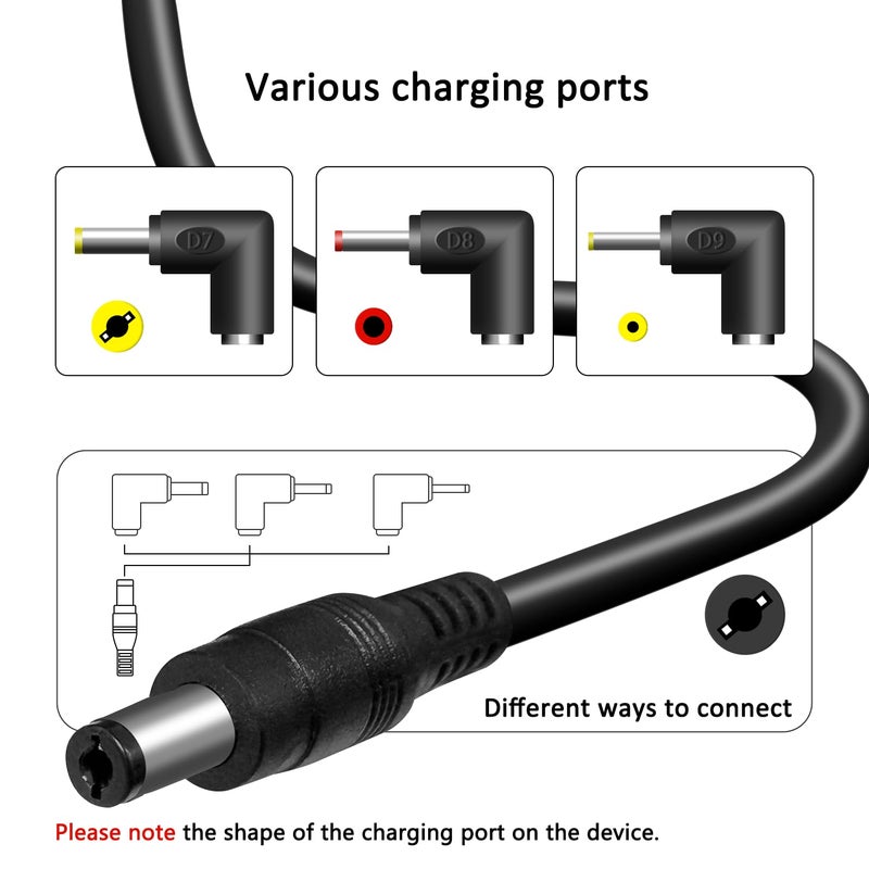 BOEEA Digital Picture Frame Power Cord Compatible with Philips,Skylight,HP,Aluratek, BSIMB Smart Digital Photo Frame, 5V AC/DC Power Adapter Charger (Not for 9V or 12V) - Image 2