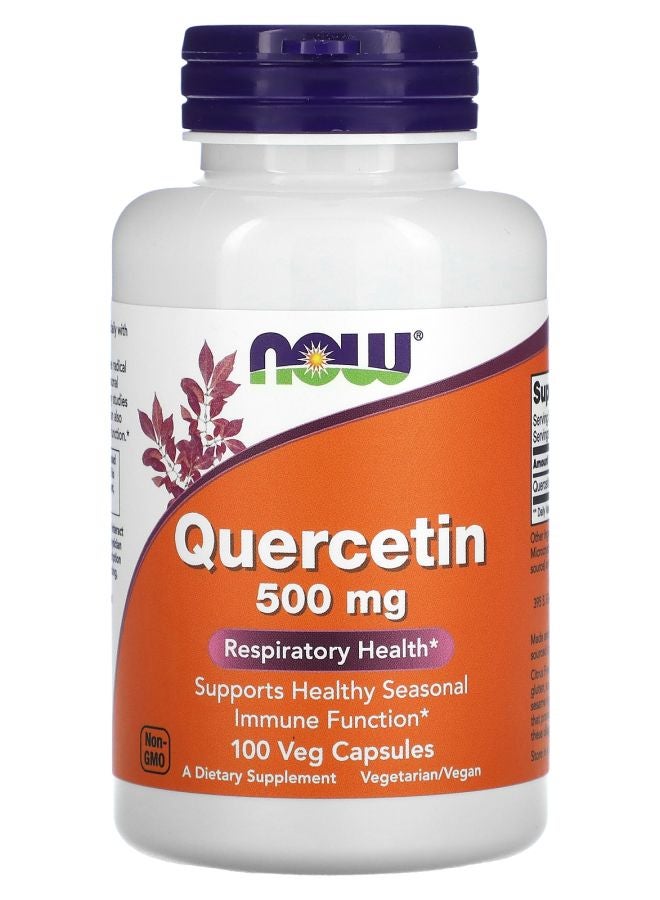 now كويرسيتين 500 ملغ 100 كبسولة نباتية