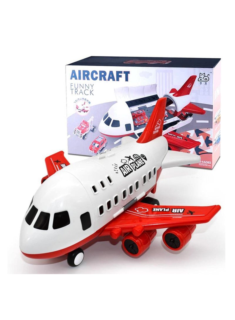general 6 kids cars carry airplane passengers aircraft carrier children aviation cargo toys red _ 6 fire trucks - Image 2