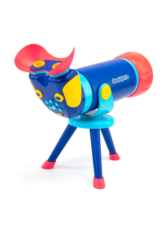 ليرننج ريسورسز موارد التعلم GeoSafari Jr. مستكشف الفضاء الناطق، تلسكوب لعبة للأطفال في مرحلة ما قبل المدرسة مع 120 صورة و13 مقطع فيديو وحقائق فضائية ممتعة، مثالي للأطفال من سن 4 سنوات فما فوق - Image 1