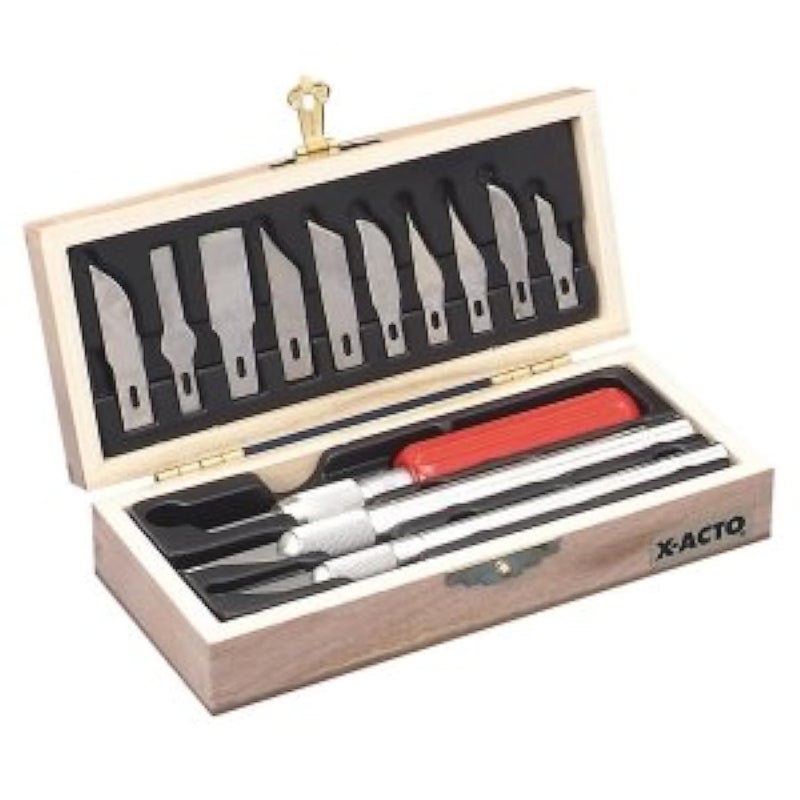 X-ACTO Products - X-ACTO - Knife Set, 3 Knives, 10 Blades, Carrying Case - Sold As 1 Each - Three styles with assorted blades that fit all three knives. - Convenient carrying case. - - Image 5