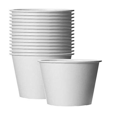 V4L 200ml BPA Free White Paper Cups, Disposable Glass, Mouthwash Cups, White Paper Cups/Glass for Cafes and Office, Paper Glass for Parties, Travel, Picnics, and Events (100) - Image 1