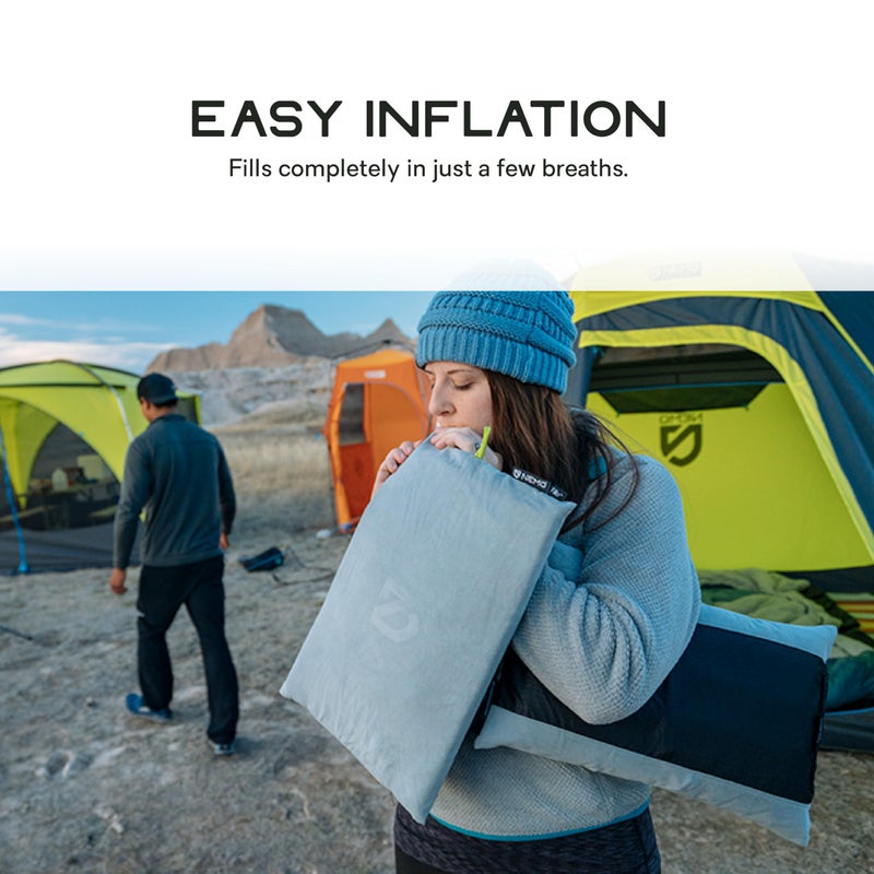 Nemo Equipment Fillo Elite Ultralight Backpacking & Camping Pillow - One Size - Mango/Citron - Image 4