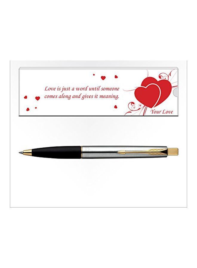 NIBEMINENT Frontier Quote Ballpoint Pen Silver/Black/Gold - Image 2