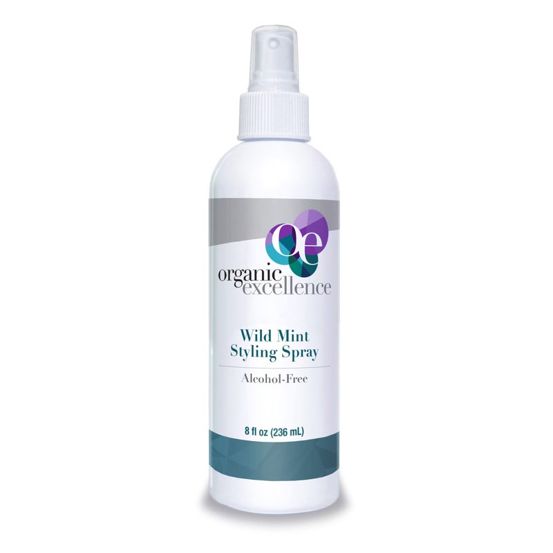 Organic Excellence Organic Excellence Wild Mint Styling Spray AlcoholFree pH Neutral 8 Ounce 