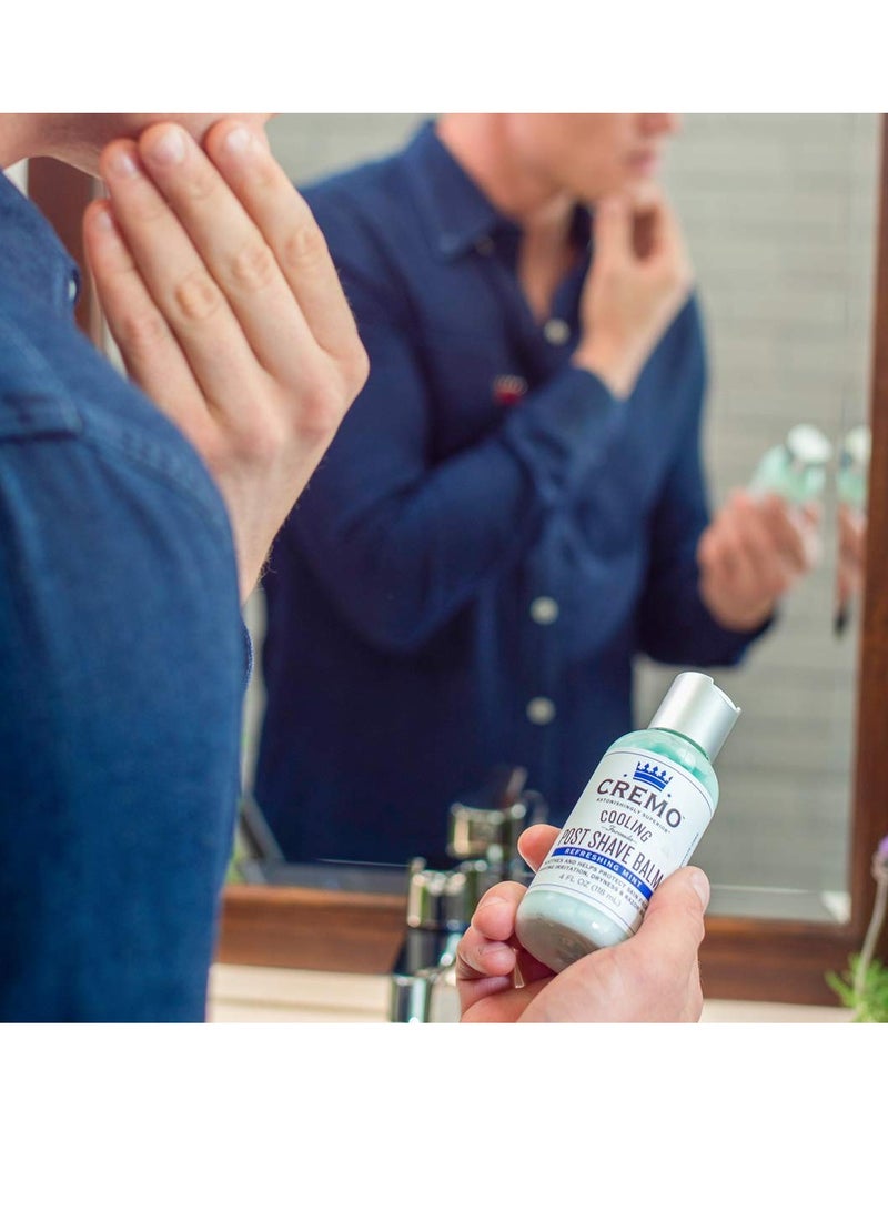 Cremo Cooling Formula Post Shave Balm, Soothes, Cools And Protects Skin From Shaving Irritation, Dryness and Razor Burn, 4 Oz - Image 5