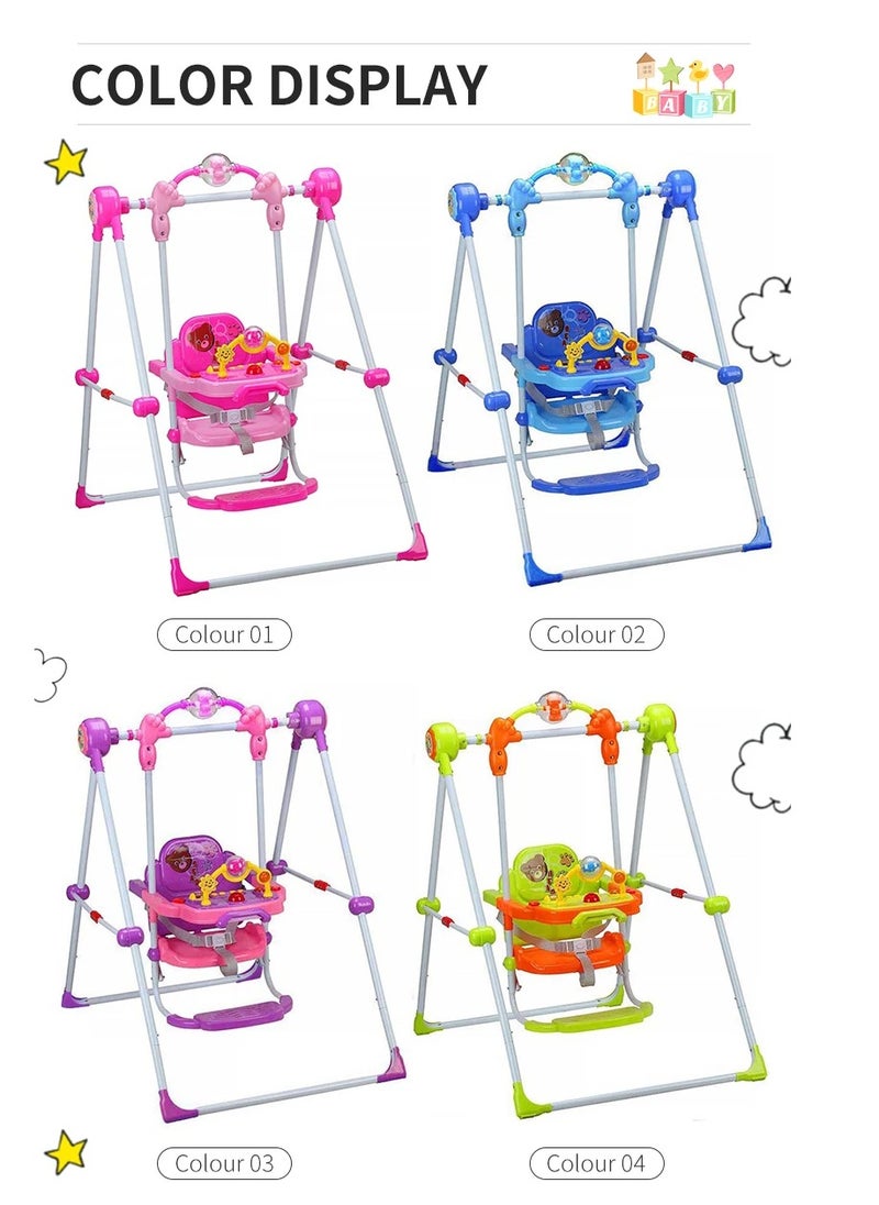 Generic - BABY SWING, Toddler Swing, Outdoor Indoor Swing Set with Safety Seat, Baby Swings for infants, Swing Sets for Backyard, Swingset for Kids, Infants and Babies - Image 1
