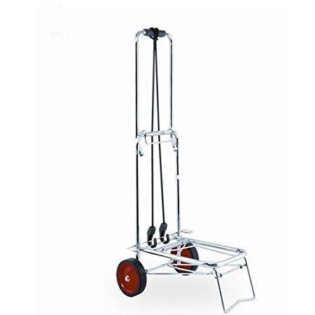 VDNSI Folding Stainless Steel 2 Wheel Travel Luggage Trolley Cart for Home, Office, Travel & Shopping - Image 4