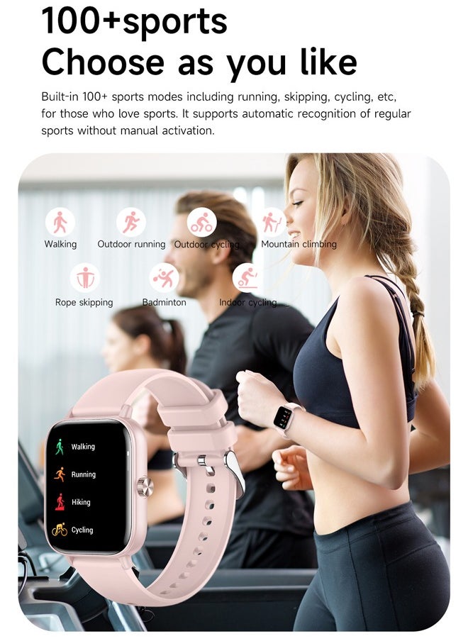 RollsTimi  - Men/Women Bluetooth Smartwatch, 1.83-Inch High Definition Large Screen Full Screen Touch, Ultra Thin Body, 100+ Sports Modes, Wireless Answering/Making Calls, Multi Dimensional Health Monitoring, Smart Bracelet RT i128 - Image 1