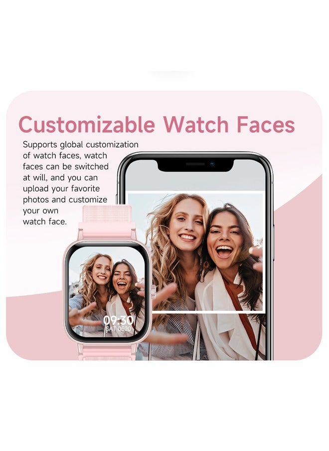 RollsTimi  - Men/Women Bluetooth Smartwatch, 1.83-Inch High Definition Large Screen Full Screen Touch, Ultra Thin Body, 100+ Sports Modes, Wireless Answering/Making Calls, Multi Dimensional Health Monitoring, Smart Bracelet RT i128 - Image 1